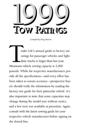 Trailer Life Towing Guide 1999
